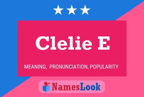 Clelie E 名字海报