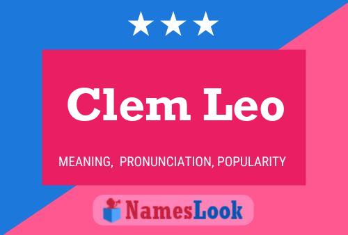 Clem Leo 名字海报