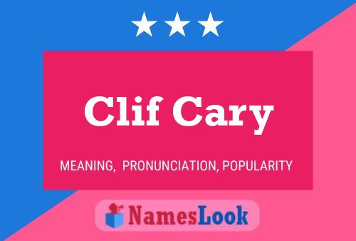 Clif Cary 名字海报