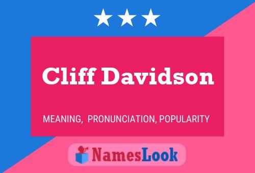 Cliff Davidson 名字海报