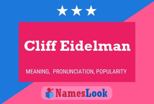 Cliff Eidelman 名字海报