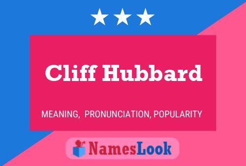 Cliff Hubbard 名字海报