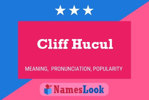 Cliff Hucul 名字海报