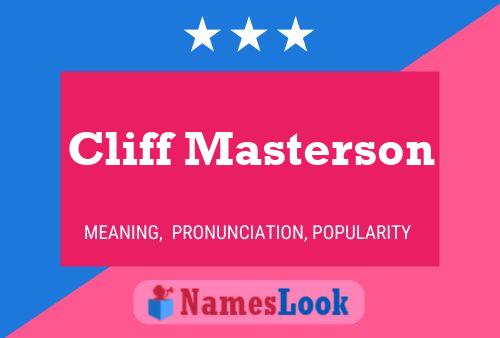 Cliff Masterson 名字海报