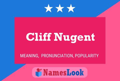 Cliff Nugent 名字海报