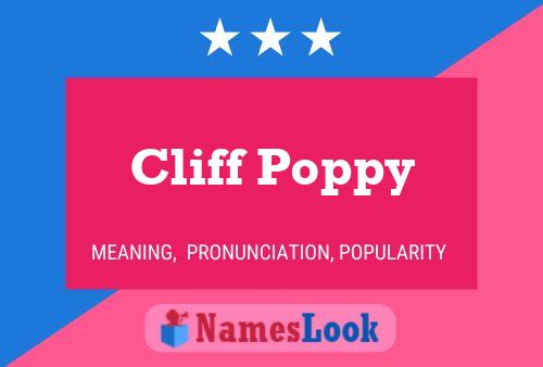 Cliff Poppy 名字海报