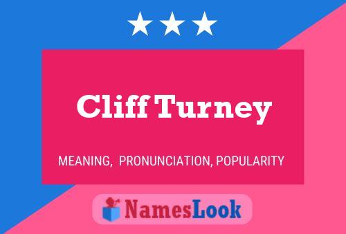 Cliff Turney 名字海报