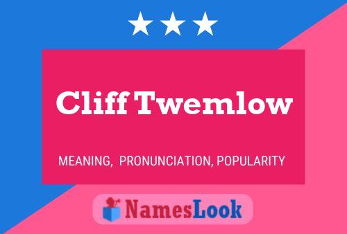 Cliff Twemlow 名字海报