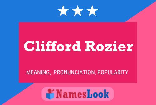 Clifford Rozier 名字海报