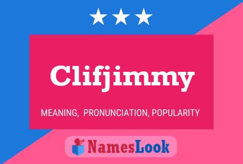 Clifjimmy 名字海报