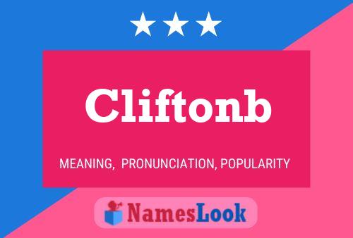 Cliftonb 名字海报