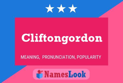 Cliftongordon 名字海报