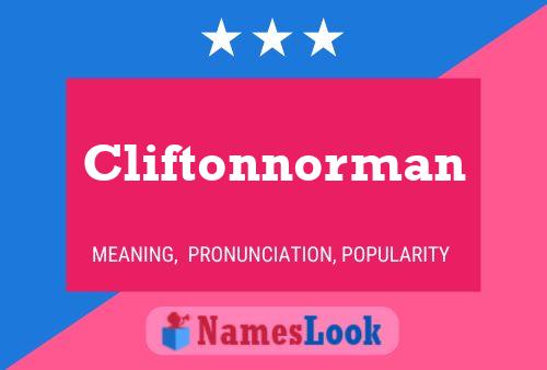 Cliftonnorman 名字海报