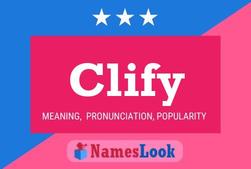 Clify 名字海报