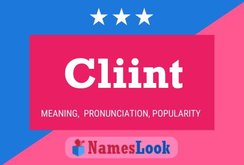 Cliint 名字海报