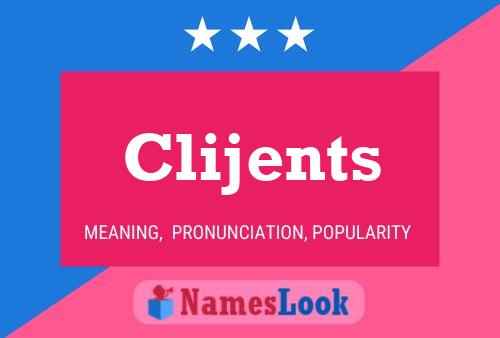 Clijents 名字海报