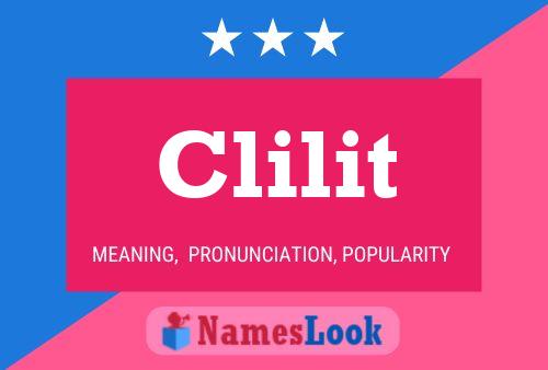 Clilit 名字海报