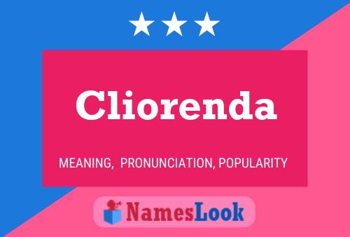 Cliorenda 名字海报