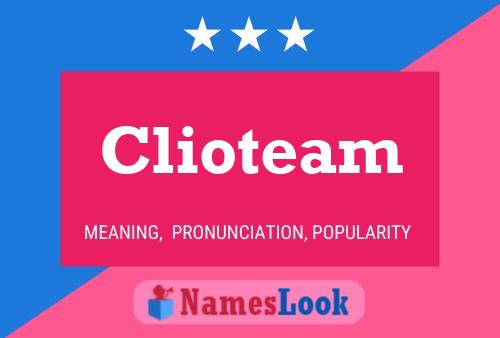 Clioteam 名字海报