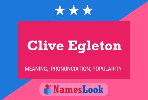 Clive Egleton 名字海报