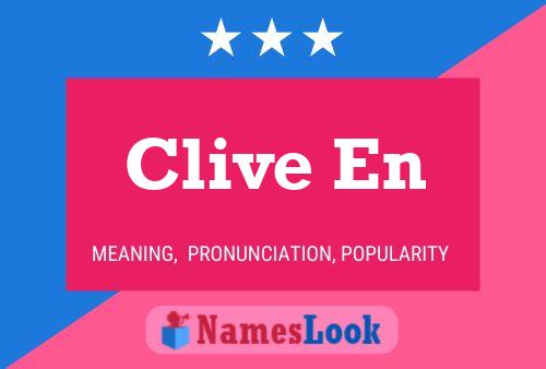 Clive En 名字海报