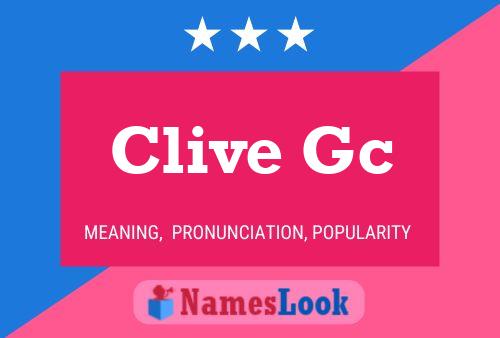 Clive Gc 名字海报