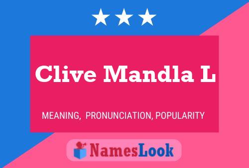 Clive Mandla L 名字海报