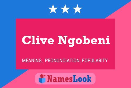 Clive Ngobeni 名字海报