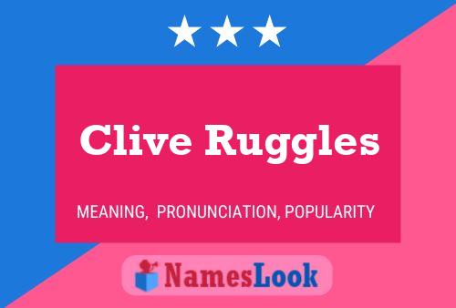 Clive Ruggles 名字海报