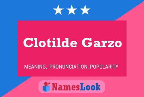 Clotilde Garzo 名字海报