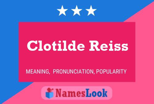 Clotilde Reiss 名字海报