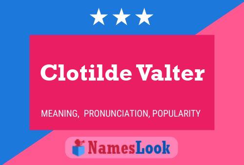 Clotilde Valter 名字海报