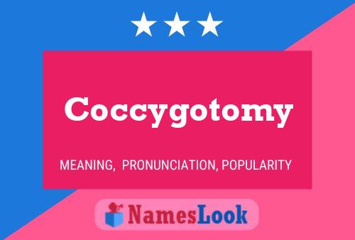 Coccygotomy 名字海报