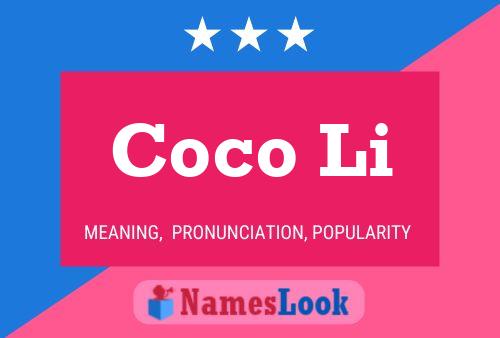 Coco Li 名字海报