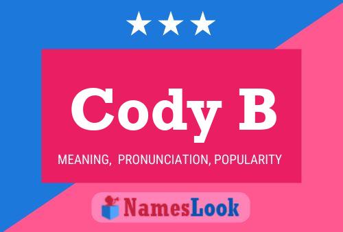 Cody B 名字海报