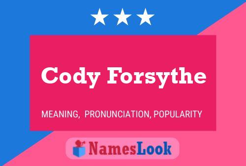 Cody Forsythe 名字海报