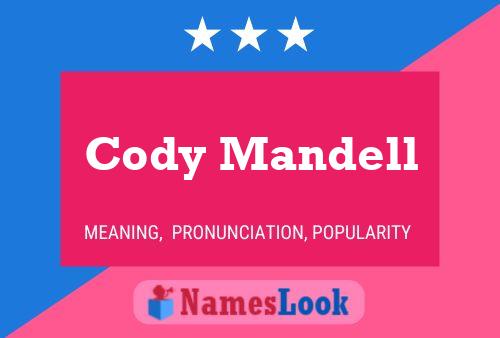 Cody Mandell 名字海报