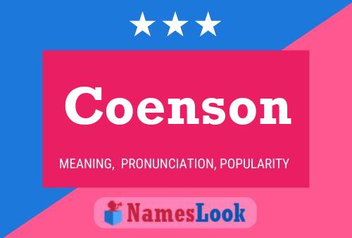 Coenson 名字海报