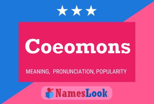 Coeomons 名字海报