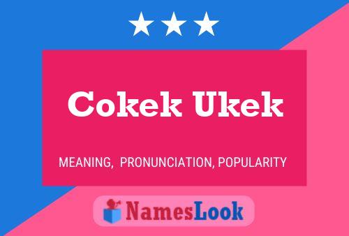 Cokek Ukek 名字海报