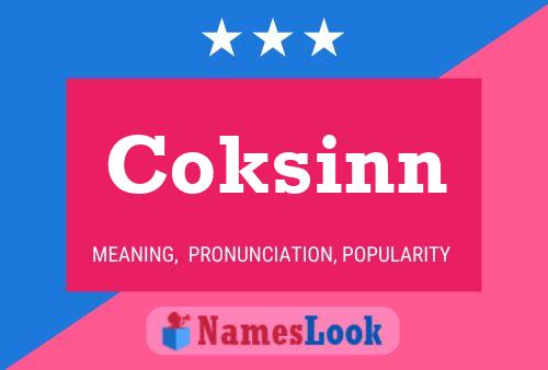 Coksinn 名字海报