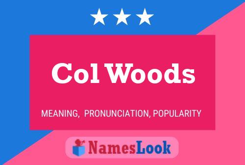 Col Woods 名字海报