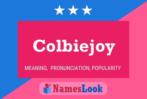 Colbiejoy 名字海报