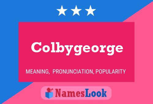 Colbygeorge 名字海报