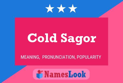 Cold Sagor 名字海报