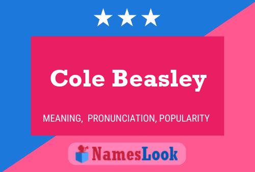 Cole Beasley 名字海报