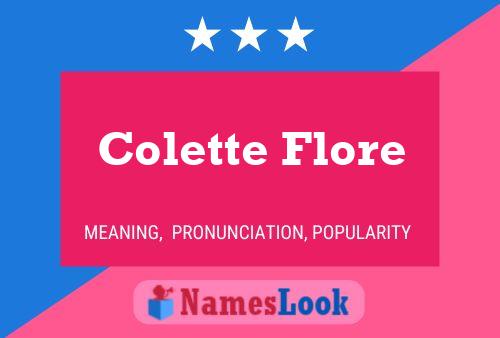 Colette Flore 名字海报