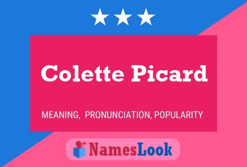 Colette Picard 名字海报