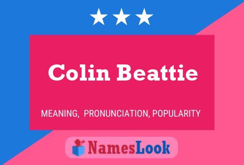 Colin Beattie 名字海报