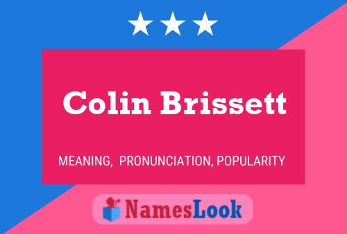 Colin Brissett 名字海报